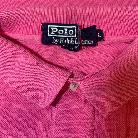 Polo By Ralph LaurenShirt Men's Slim Fit Short Sleeve Fuchsia Color Sz.Large - Picture 11 of 11